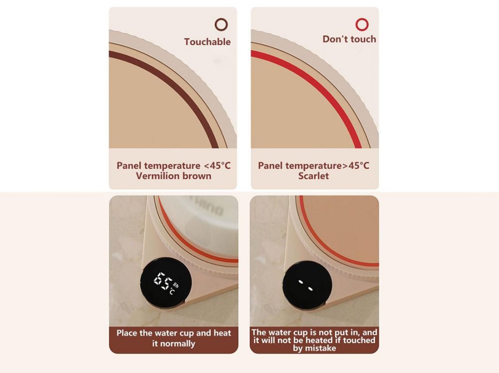 زیر لیوانی گرمایشی شیائومی Xiaomi Sothing Diffusion Thermostatic Coaster DSHJ-S-2103 - Image 3