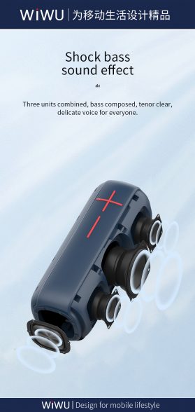 خرید اسپیکر بلوتوث ویوو مدل WiWU Thunder Bigger Wireless Stereo P24