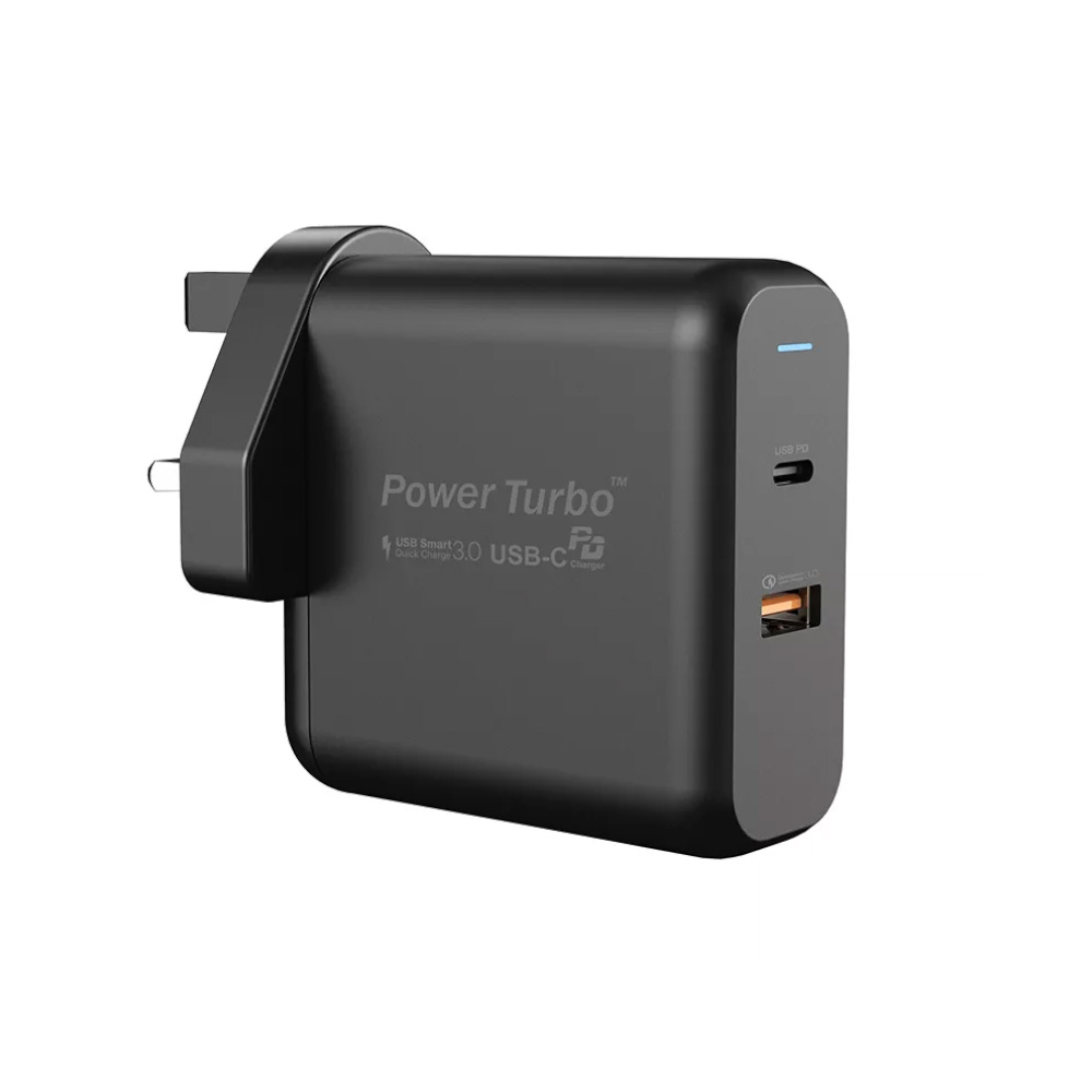 شارژر دیواری ویوو Wiwu Power Turbo 60W Wall Charger PD+QC3.0 PT6021 با توان 60W مناسب برای برای موبایل و لپتاپ
