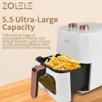 سرخ کن شیائومی مدل Xiaomi Zolele Smart Electric Air Fryer ZA003 ظرفیت 5.5 لیتری - Image 6
