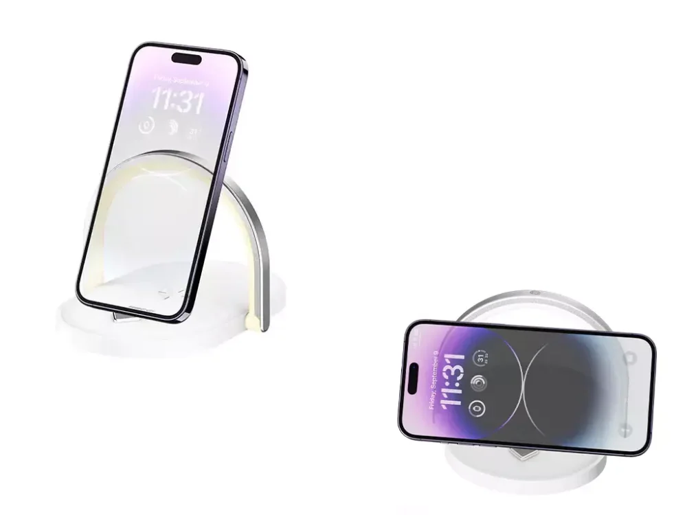 شارژر بی سیم و چراغ خواب رچی Recci RLS-L15 3IN1 wireless charging