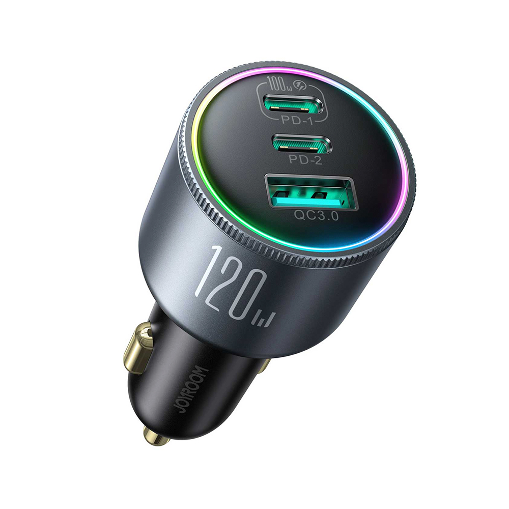 شارژر فندکی سوپر فست شارژ ماشین تایپ سی 120 وات جویروم Joyroom JR-CCN07 car charge 120W