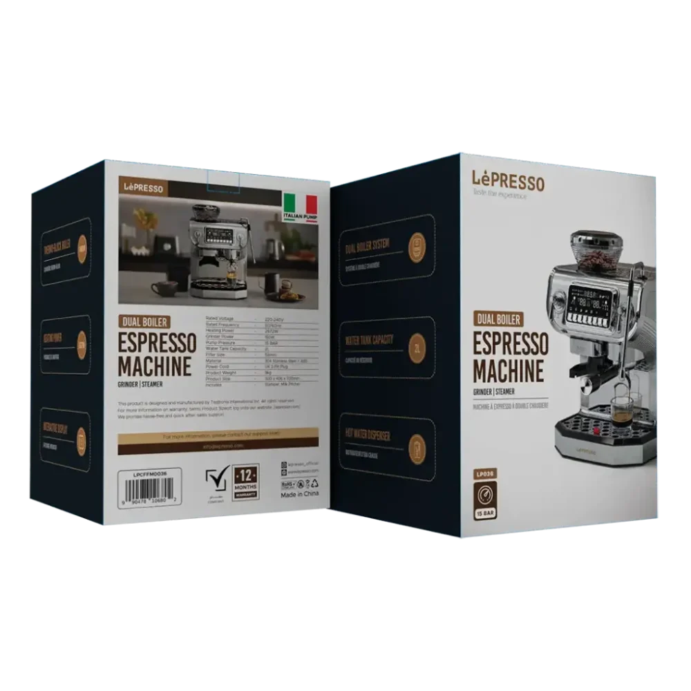 دستگاه اسپرسوساز دو بویلر لپرسو Lepresso LPCFFM0036 dual boiler with grinder - Image 3