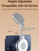 چراغ حلقهای سلفی مغناطیسی تلسین Telesin S5-BGD-1 C03 Magnetic Selfie Ring Light - Image 2