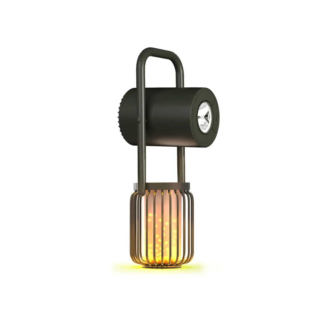 اسپیکر و چراغ فضای باز بی سیم (همراه با پاوربانک) ویوی لبز Vyvylabs VOX1-02 flaming X1 outdoor light - Image 4