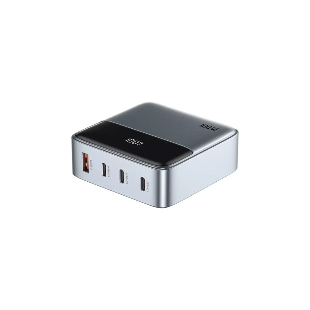 هاب شارژر رومیزی گرین لیون Green Lion GN100WADUK 100W GaN Premium UK Plug Adapter