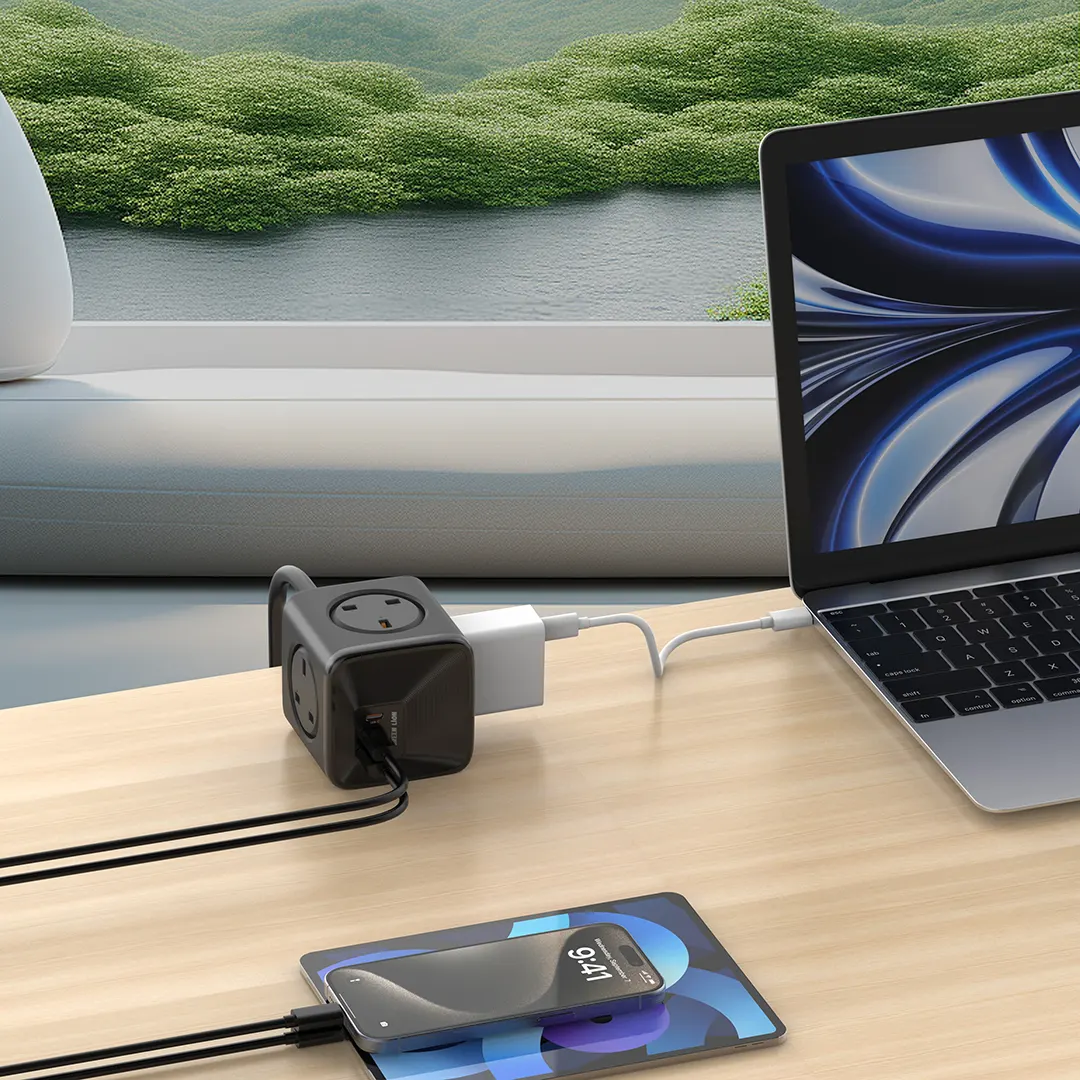 Green Lion GN7N133WPS 7 In 1 Compact 33W PPS Power Socket (4) چندراهی برق گرین لاین Green Lion GN7N133WPS 7 In 1 Compact 33W PPS Power Socket - Image 5