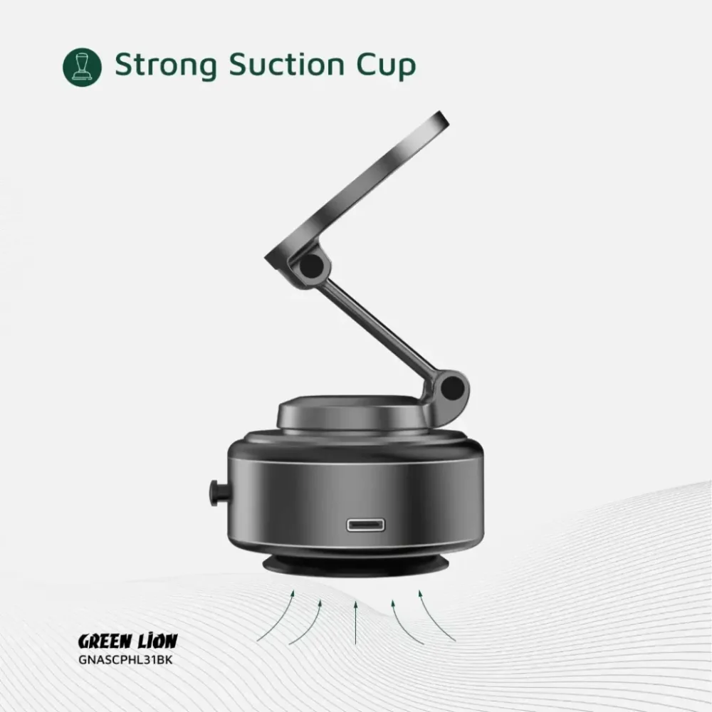 هولدر وکیومی گرین لیون Green Lion GNASCPHL31 GX-31 Auto Suction Phone Holder - Image 5