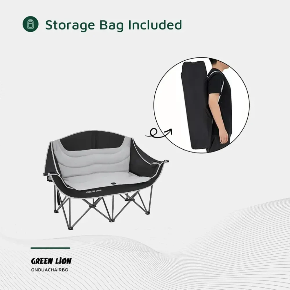 صندلی کمپینگ دو نفره گرین لاین Green Lion GNDUACHAIR Double Camping Chair - Image 6