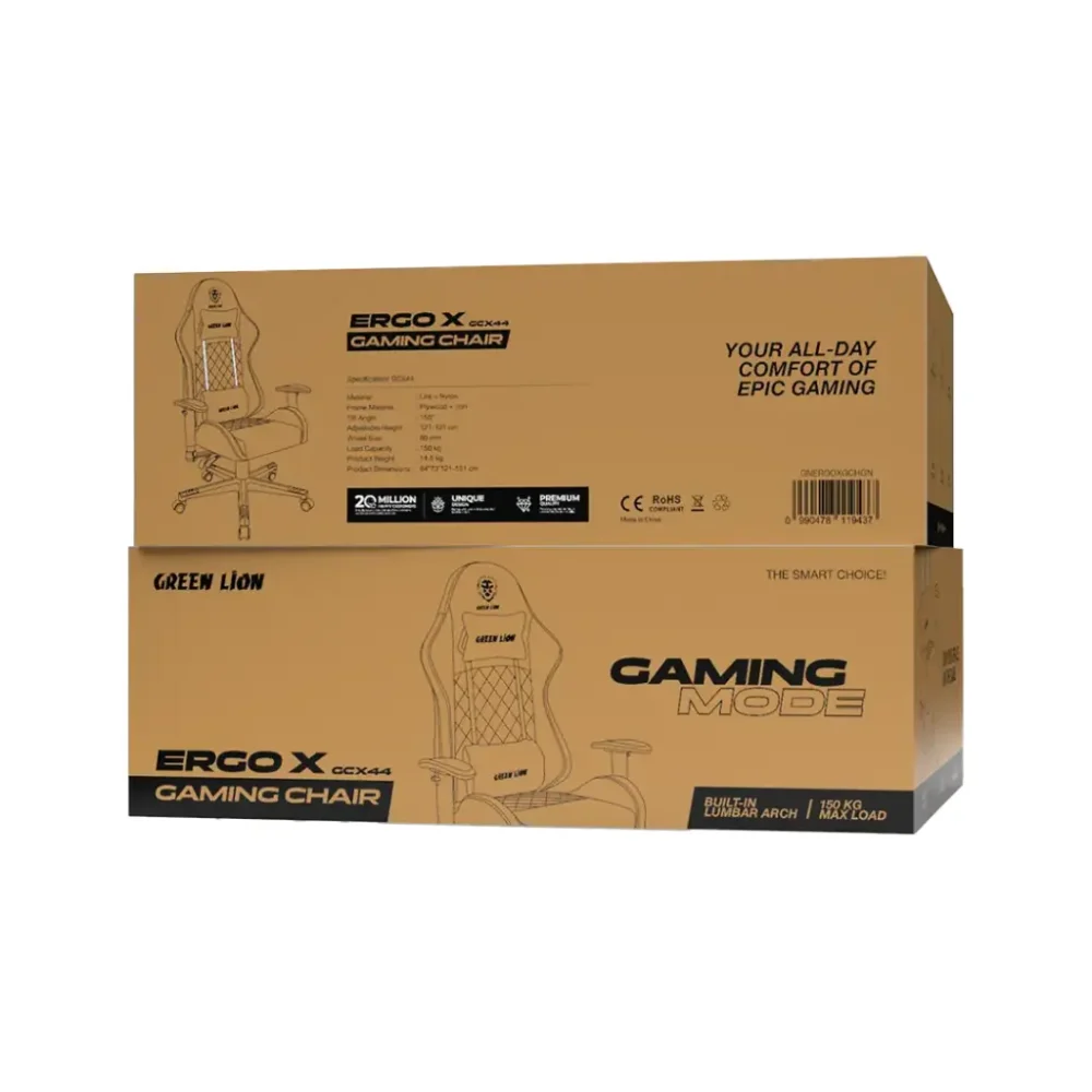 صندلی گیمینگ گرین لاین مدل Green Lion GNERGOXGCH ERGO X GCX44 Gaming Chair - Image 4