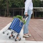 چرخ دستی تاشو گرین لاین مدل Green Lion GNFLDSHPTR Foldable Shopping Trolley - Image 6