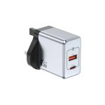 شارژر دیواری گرین لاین Green Lion GNGAN45WUK GaN Premium UK Plug Wall Charger 45W