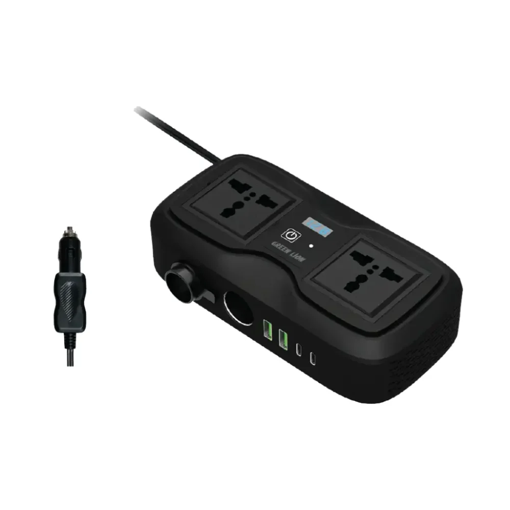 اینورتر فندکی خودرو گرین لاین Green Lion GNGC233PI GC-233 Power Inverter - Image 2