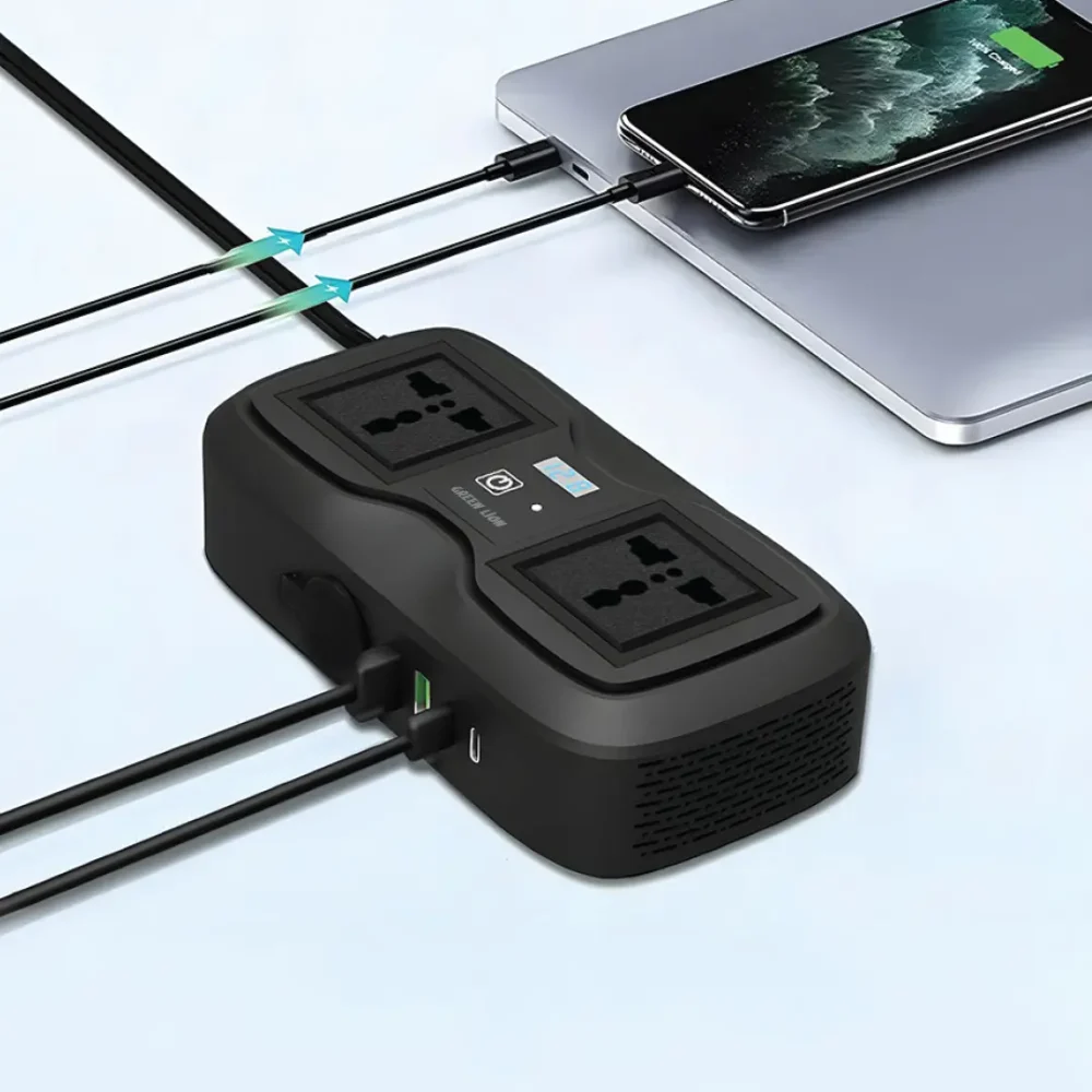 اینورتر فندکی خودرو گرین لاین Green Lion GNGC233PI GC-233 Power Inverter - Image 4