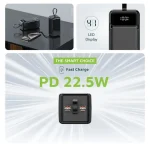 پاور بانک گرین لیون Green Lion GNPWT50KPB Power Tank Power Bank 50000mAh - Image 3