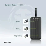 پاور بانک گرین لیون Green Lion GNPWT50KPB Power Tank Power Bank 50000mAh - Image 5