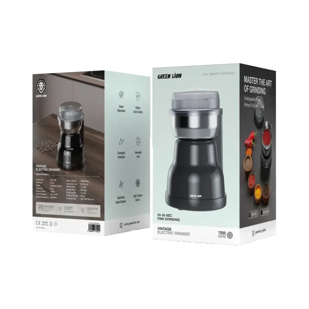 آسیاب برقی گرین لیون Green Lion GNVINEGR160 Vintage Electric Grinder - Image 5