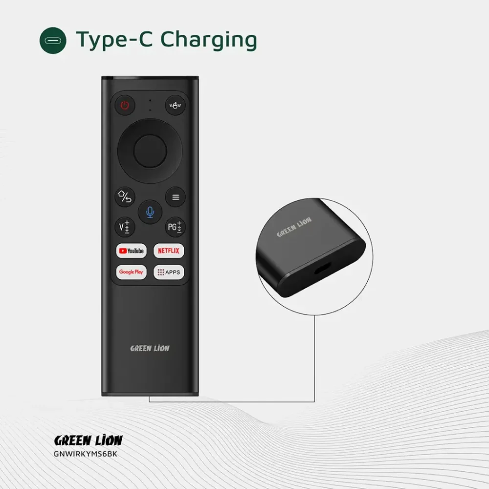 ریموت بی‌سیم حرفه‌ای با کیبورد و ماوس گرین لیون Green Lion GNWIRKYMS6 Wireless Remote Pro with Keyboard and Mouse - Image 4