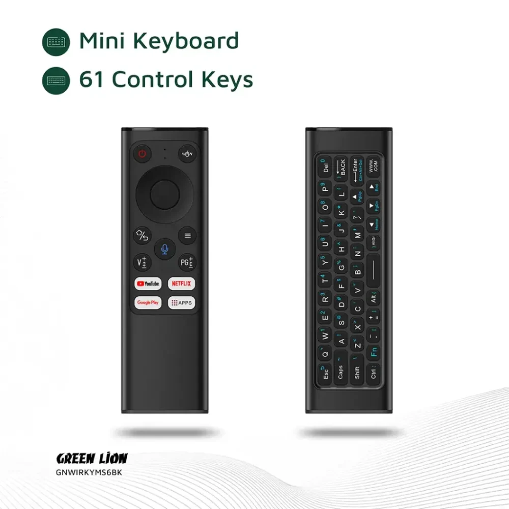 ریموت بی‌سیم حرفه‌ای با کیبورد و ماوس گرین لیون Green Lion GNWIRKYMS6 Wireless Remote Pro with Keyboard and Mouse - Image 5