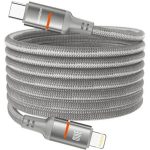 کابل شارژ تایپ سی به لایتنینگ پرودو Porodo PD-CBL0030 30W Type-C to Lightning Magnetic Braided Cable 1.2M - Image 2