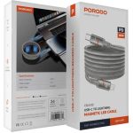 کابل شارژ تایپ سی به لایتنینگ پرودو Porodo PD-CBL0030 30W Type-C to Lightning Magnetic Braided Cable 1.2M - Image 4