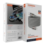 کابل مگنتی تایپ سی به تایپ سی 60 وات پرودو Porodo PD-CBL0030 60W Type-C to Type-C Magnetic Braided Cable - Image 6