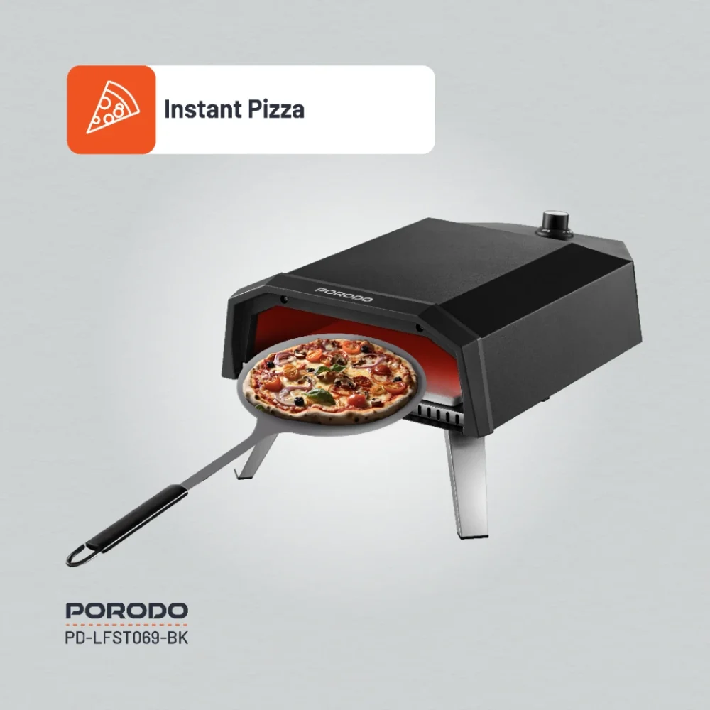 فر گازی پیتزای فضای باز پرودو ۱۲ اینچی Porodo PD-LFST069 Lifestyle 12" Pizza Outdoor Oven - Image 5