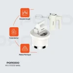 همزن دوحالته پرودو Porodo  PD-LFST073 Lifestyle Spill-Proof Dual Mode Mixer - Image 4