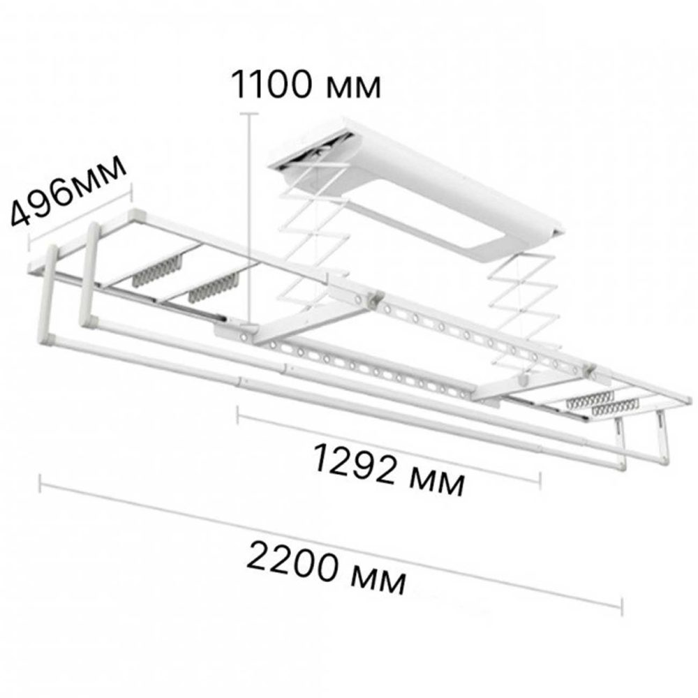خشک‌ کن لباس هوشمند میجیا شیائومی Xiaomi B503CN Mijia Smart Clothes Dryer 1S - Image 4