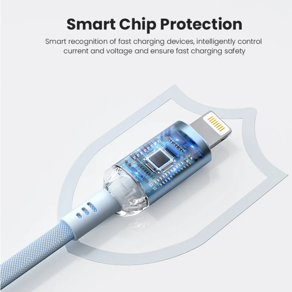 کابل شارژ کریستالی ویوی لبز Vyvylabs VCSCL-02 Cable Crystal C TO IP 30W 1M - Image 7