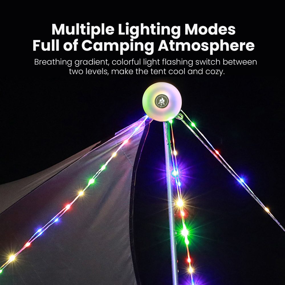 چراغ کمپینگ چند منظوره ویوی لبز Vyvylabs VOX2 starry sky camping light 10M - Image 5