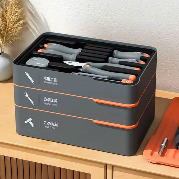 Xiaomi Deli H1001-ADEF Tool Box Home (1) جعبه ابزار چندمنظوره شیائومی Xiaomi Deli H1001-ADEF Tool Box Home - Image 3