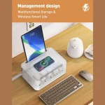 چند راهی برق و شارژر وایرلس الدینیو LDNIO SN5310W دارای 3 پورت - Image 9