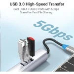 هاب 7 پورت بریو Brave BH-07 Link Series 7-in-1 Usb-c Multiport Hub - Image 7