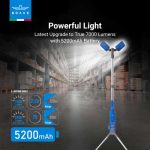 چراغ کمپینگ بریو Brave BLS-01 Brightforce Pro Series 7000LM LED Spotlight With Adjustable Tripod - Image 4