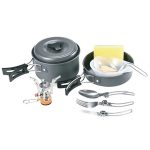 ست ظروف آشپزی و گاز کمپینگ گرین لاین Green Lion GN10IN1COOK Camping Cookware 10 IN 1 - Image 3