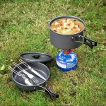 ست ظروف آشپزی و گاز کمپینگ گرین لاین Green Lion GN10IN1COOK Camping Cookware 10 IN 1 - Image 6