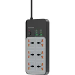 چندراهی برق پرودو Porodo FWCH100 6in1 Power Socket - Image 2