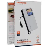 مودم همراه و پاوربانک 10000 پورودو Porodo PBFCH087 Wifi 4G - Image 4