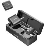 میکروفون بی‌سیم دوکاره یقه‌ای تلسین Telesin P5-MCP-14 2in1 Wireless Lavalier Microphone - Image 2