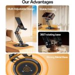 هولدر موبایل و تبلت رومیزی یسیدو Yesido C300 Desktop Stand - Image 5