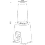 مخلوط کن یسیدو Yesido EC27 2-in1 Mini Blender - Image 3