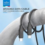 کابل شارژ تایپ سی به تایپ سی بریو Brave BDC-46 C To C Braided Cable - Image 6