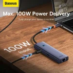 هاب تایپ سی 6 پورت بیسوس Baseus BS-OH111 Hub 6-Port C - Image 12