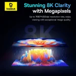 کابل تبدیل USB-C به DisplayPort بیسوس مدلBASEUS BS-OH176 - Image 11