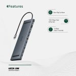 هاب 12 کاره گرین لاین مدل GREEN LION GN12N1CHUB USB-C HUB - Image 4