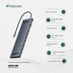 هاب 12 کاره گرین لاین مدل GREEN LION GN12N1CHUB USB-C HUB - Image 5